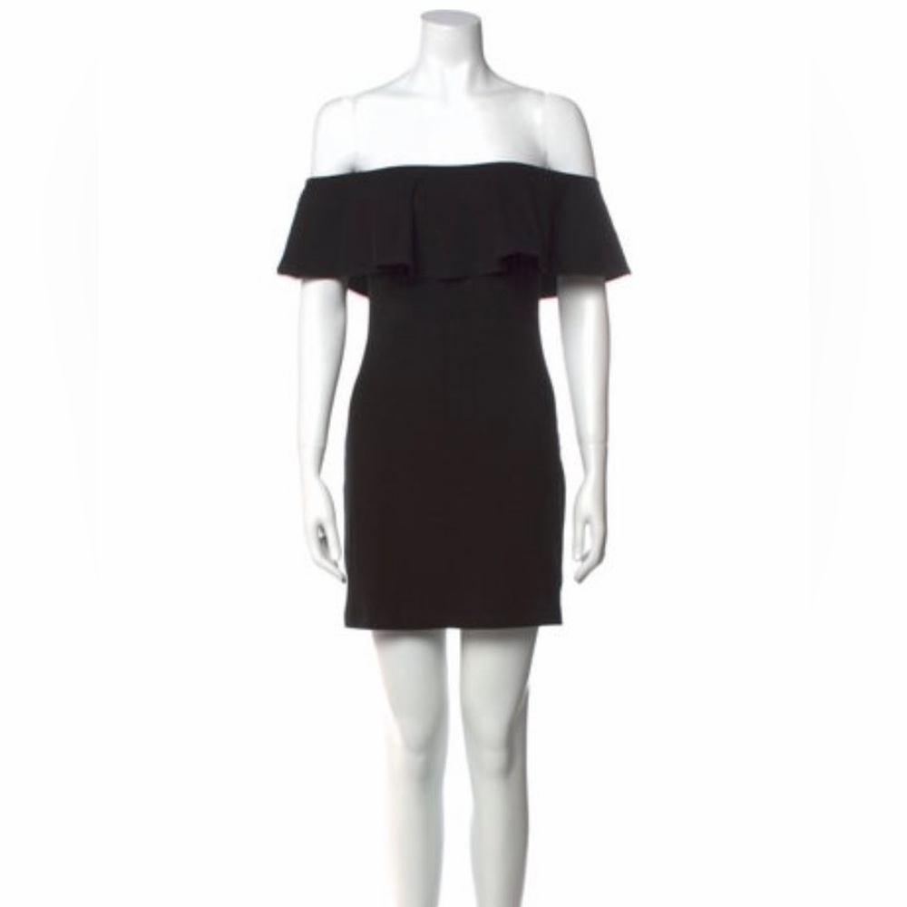 Reformation off shoulder black dress size M